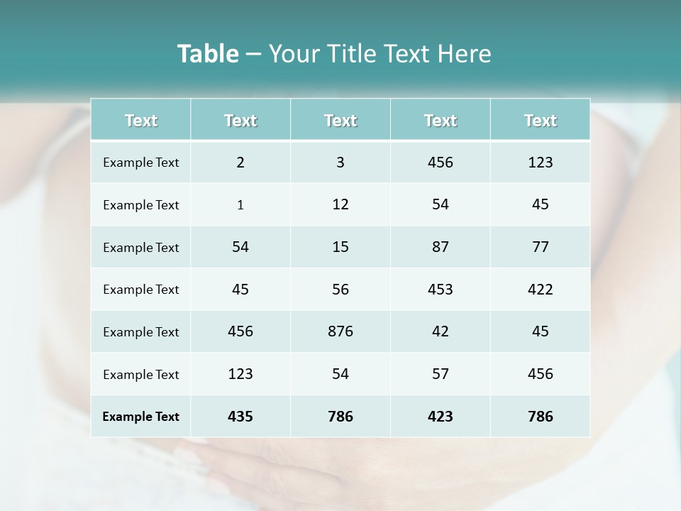 A Pregnant Woman Holding Her Belly With Her Hands PowerPoint Template