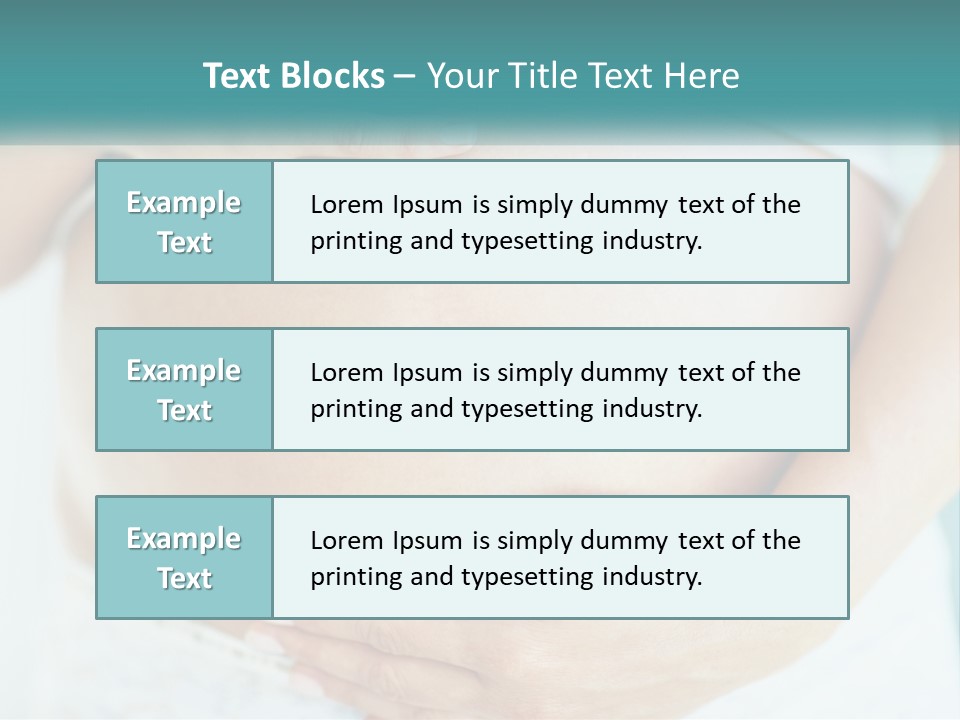 A Pregnant Woman Holding Her Belly With Her Hands PowerPoint Template
