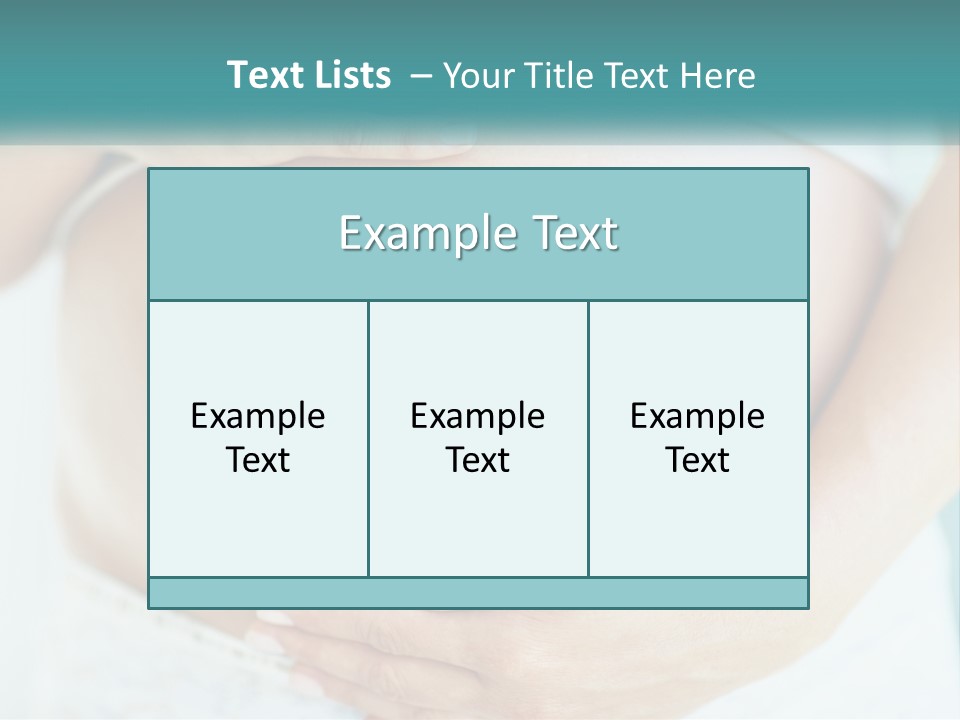 A Pregnant Woman Holding Her Belly With Her Hands PowerPoint Template