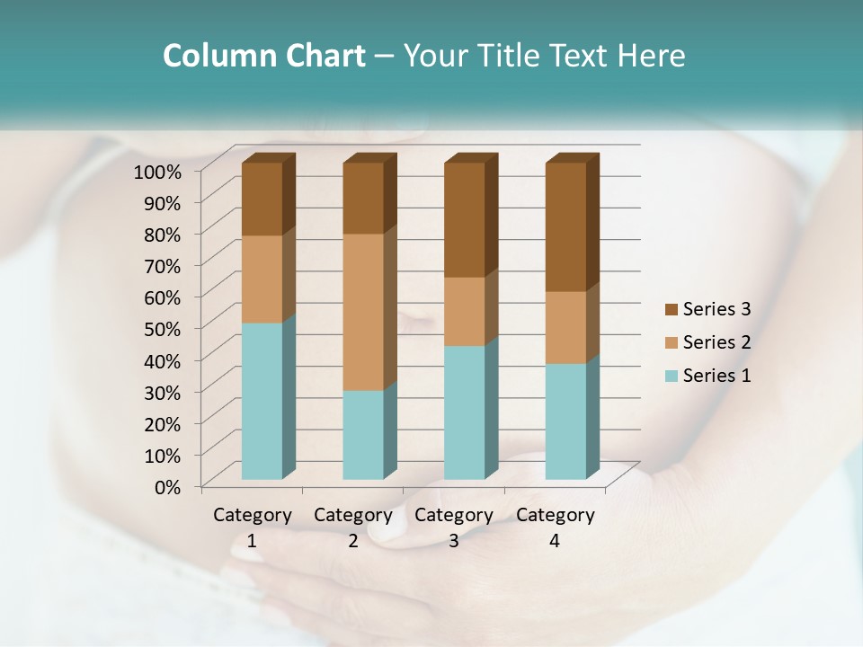 A Pregnant Woman Holding Her Belly With Her Hands PowerPoint Template