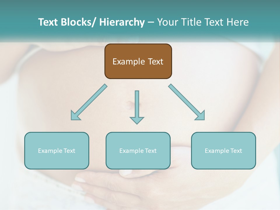 A Pregnant Woman Holding Her Belly With Her Hands PowerPoint Template