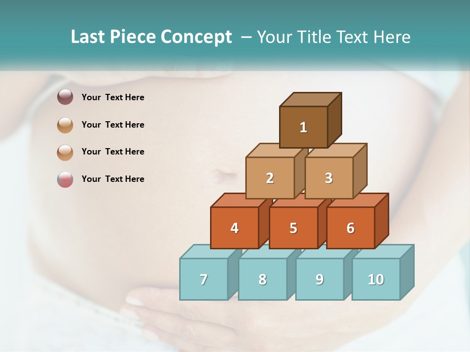 A Pregnant Woman Holding Her Belly With Her Hands PowerPoint Template