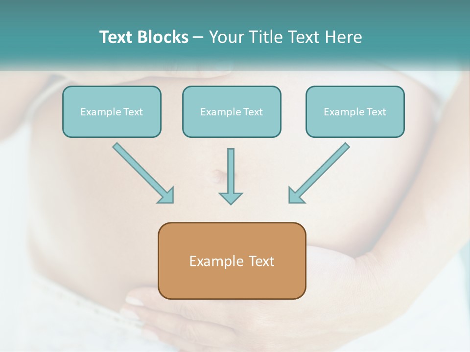 A Pregnant Woman Holding Her Belly With Her Hands PowerPoint Template