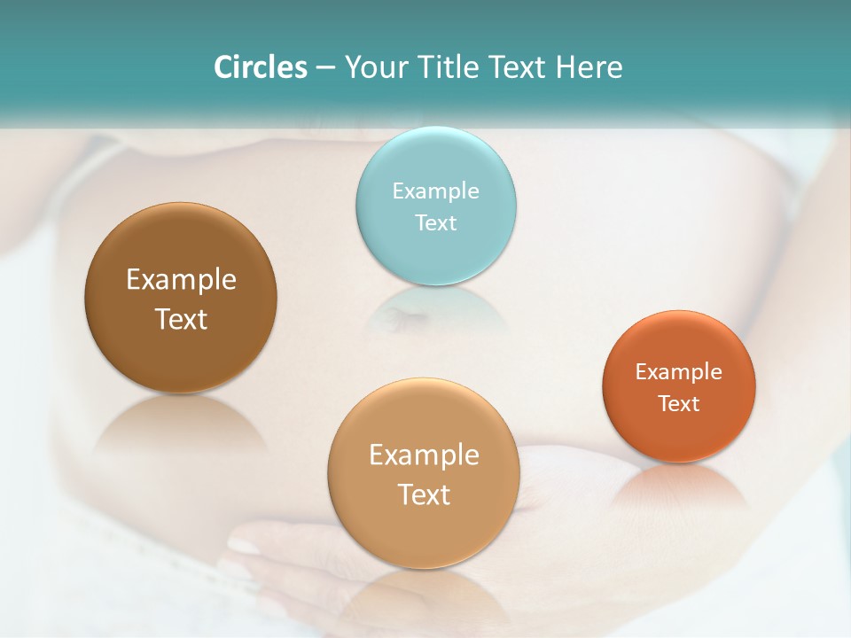 A Pregnant Woman Holding Her Belly With Her Hands PowerPoint Template