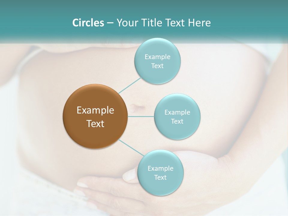 A Pregnant Woman Holding Her Belly With Her Hands PowerPoint Template