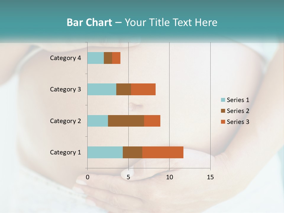 A Pregnant Woman Holding Her Belly With Her Hands PowerPoint Template
