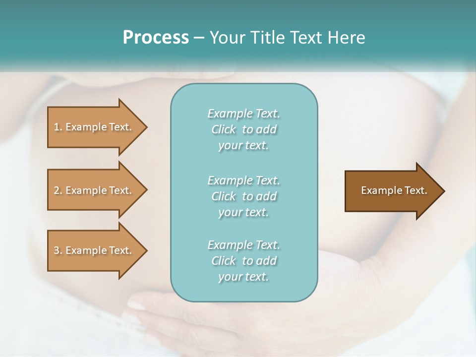 A Pregnant Woman Holding Her Belly With Her Hands PowerPoint Template