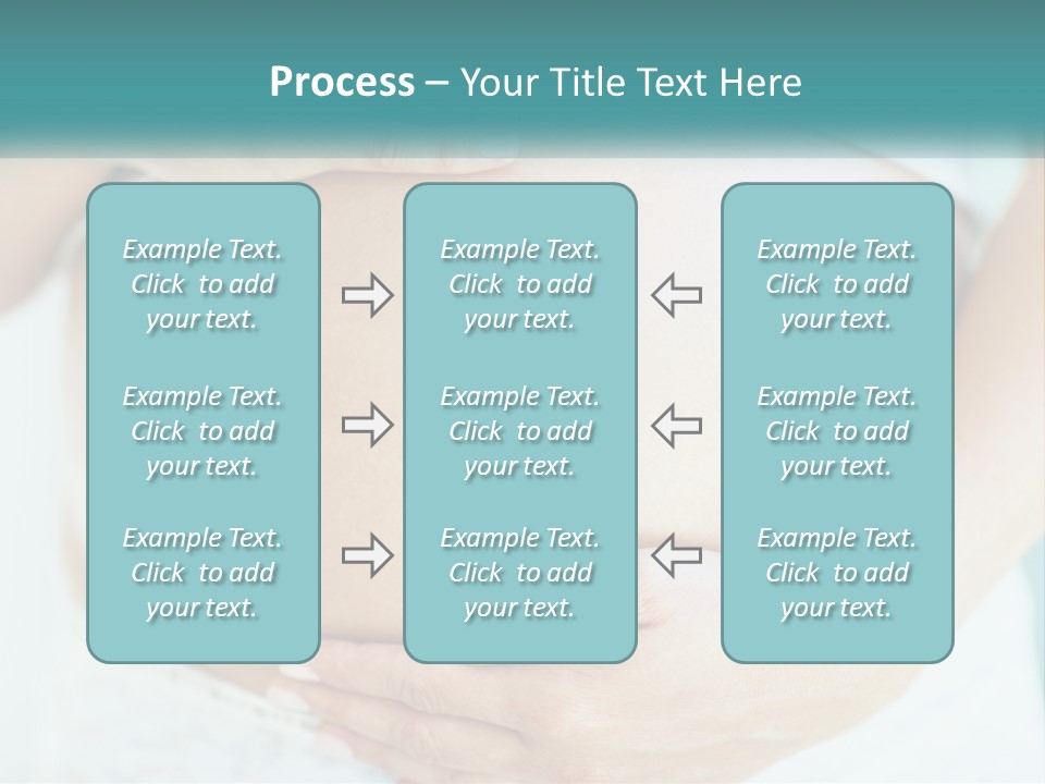 A Pregnant Woman Holding Her Belly With Her Hands PowerPoint Template