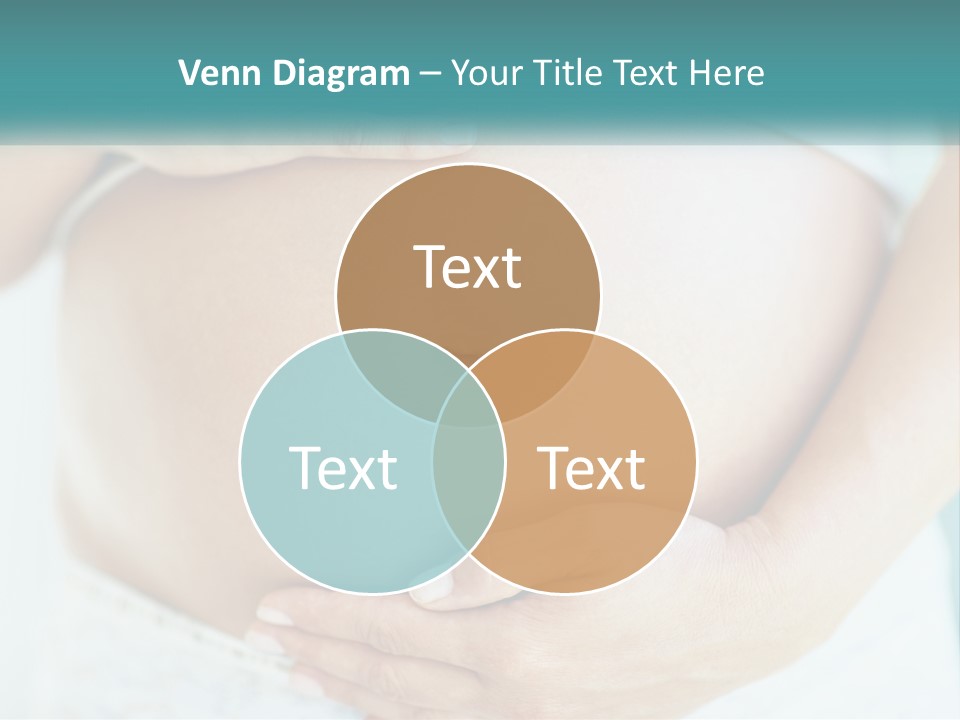 A Pregnant Woman Holding Her Belly With Her Hands PowerPoint Template
