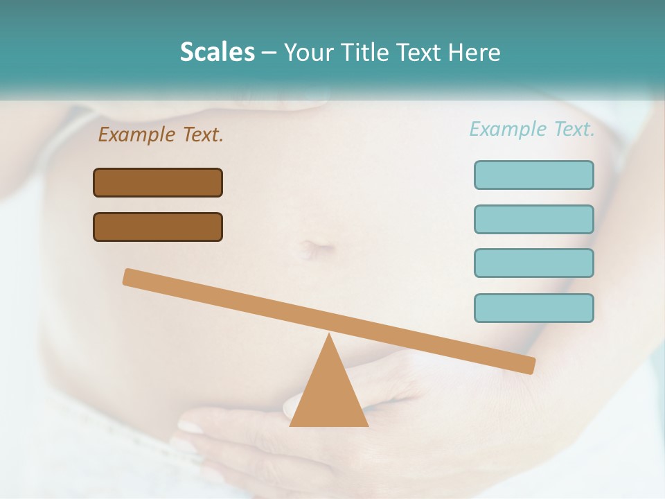 A Pregnant Woman Holding Her Belly With Her Hands PowerPoint Template
