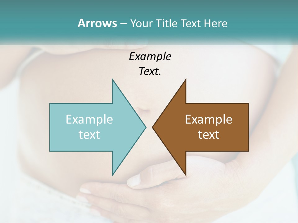 A Pregnant Woman Holding Her Belly With Her Hands PowerPoint Template