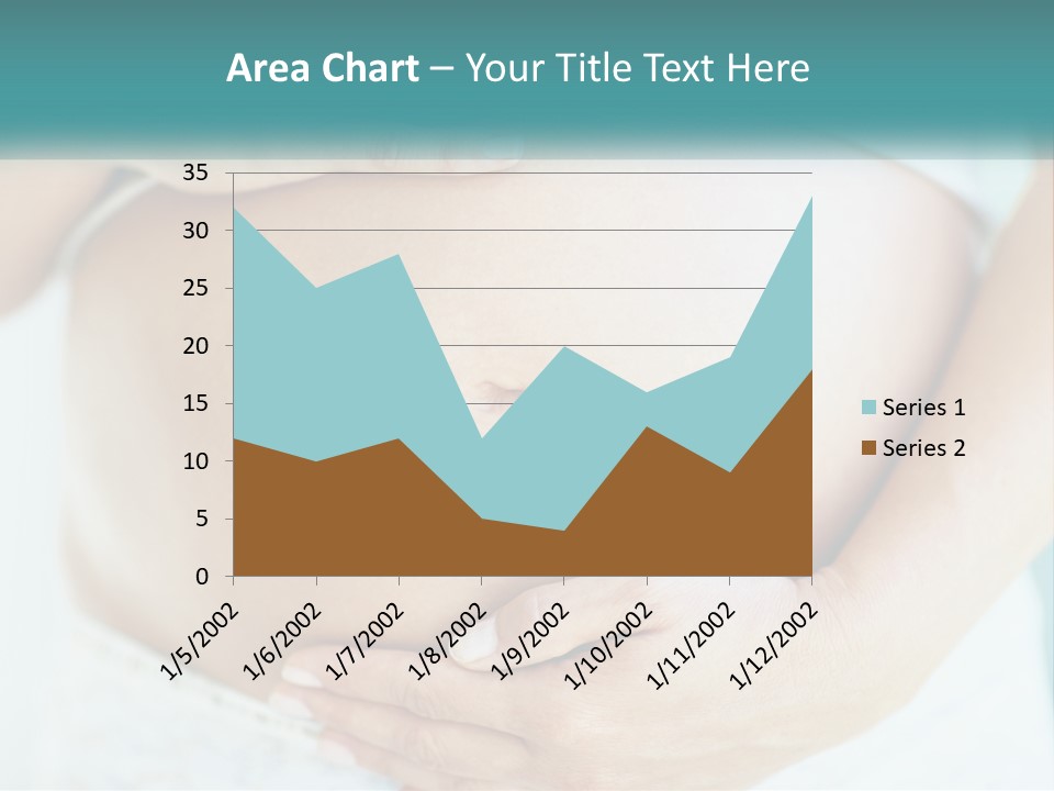 A Pregnant Woman Holding Her Belly With Her Hands PowerPoint Template