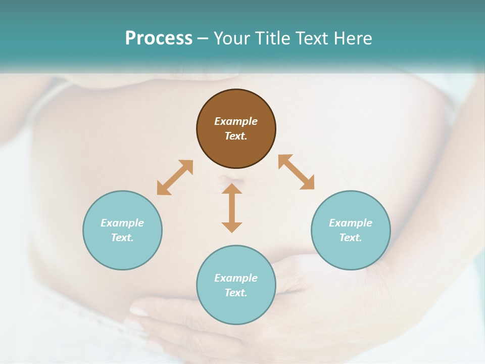 A Pregnant Woman Holding Her Belly With Her Hands PowerPoint Template