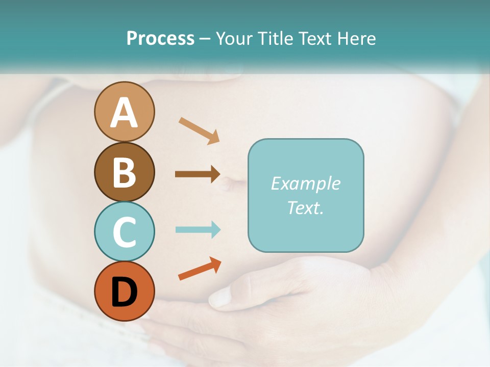 A Pregnant Woman Holding Her Belly With Her Hands PowerPoint Template