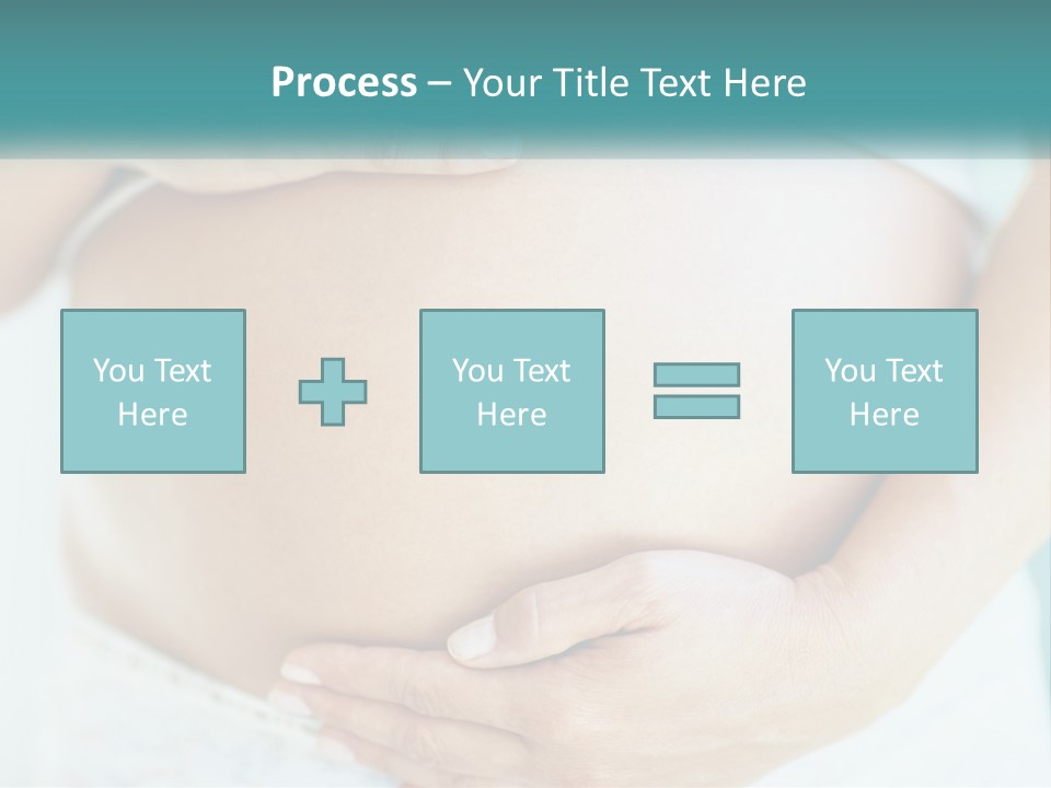A Pregnant Woman Holding Her Belly With Her Hands PowerPoint Template