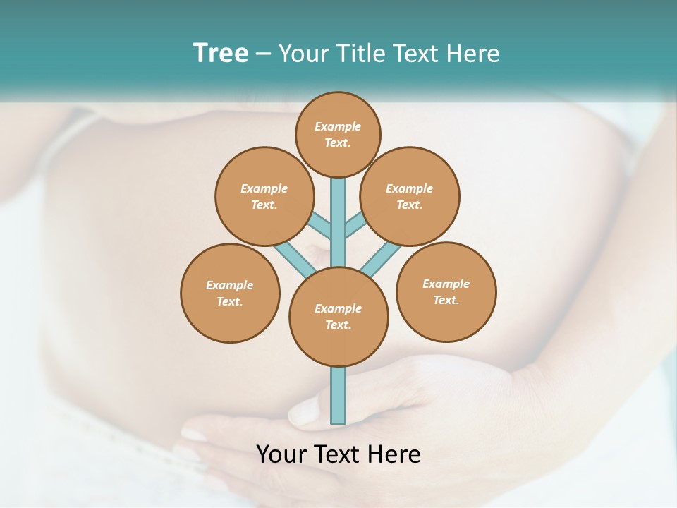 A Pregnant Woman Holding Her Belly With Her Hands PowerPoint Template