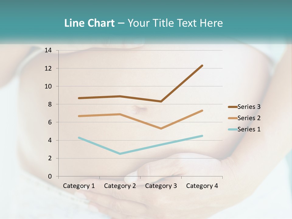 A Pregnant Woman Holding Her Belly With Her Hands PowerPoint Template