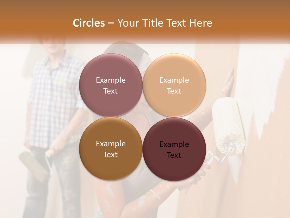 Decorating Man Wall PowerPoint Template