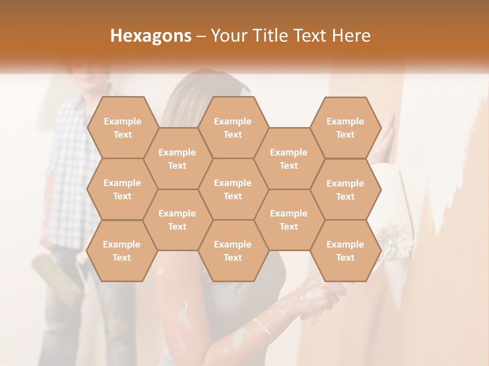 Decorating Man Wall PowerPoint Template