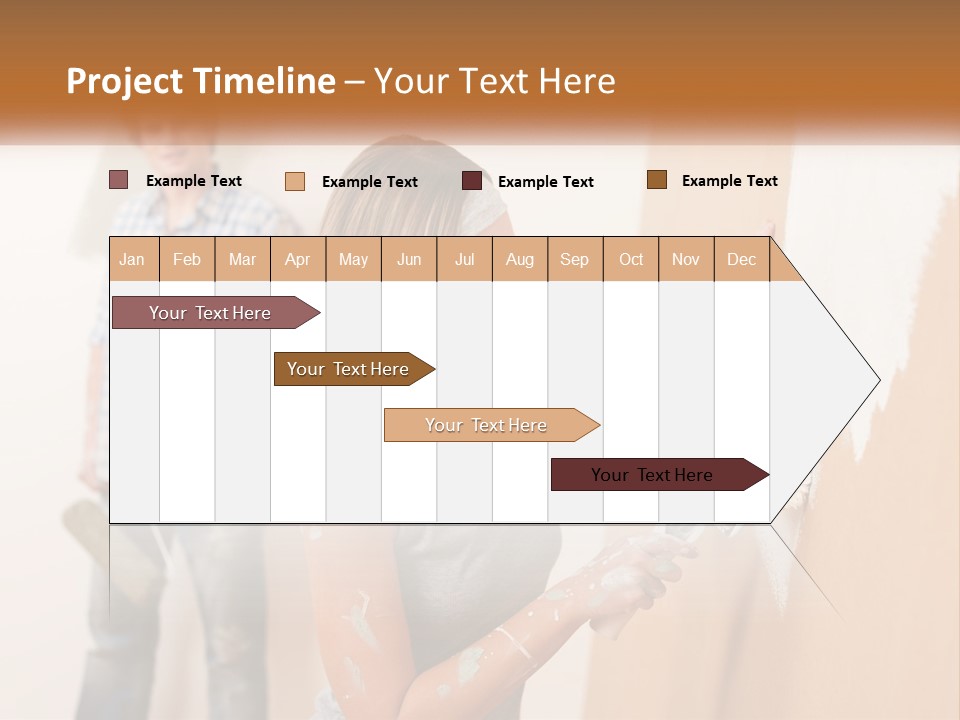 Decorating Man Wall PowerPoint Template