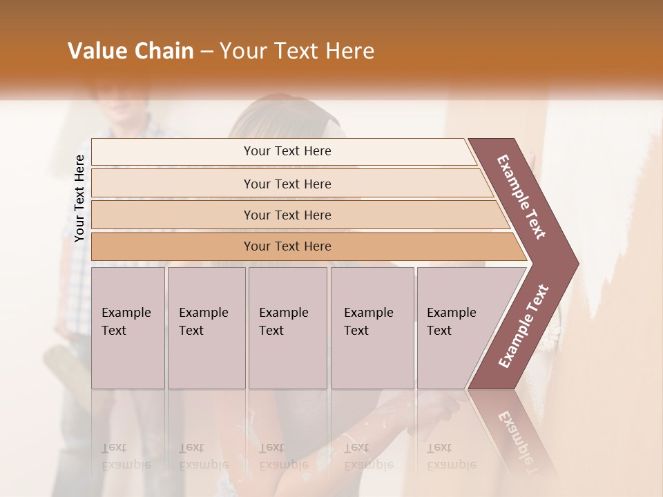 Decorating Man Wall PowerPoint Template