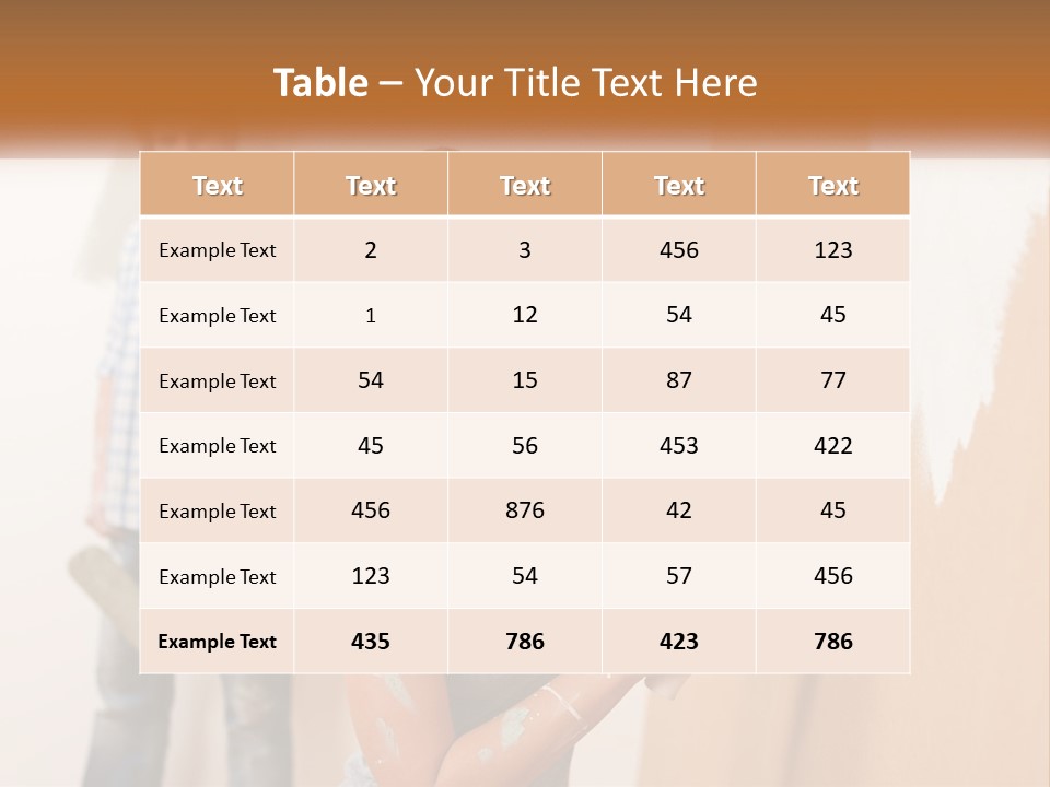 Decorating Man Wall PowerPoint Template