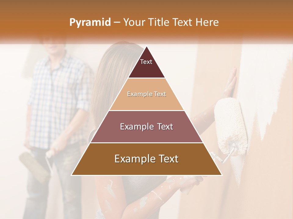 Decorating Man Wall PowerPoint Template