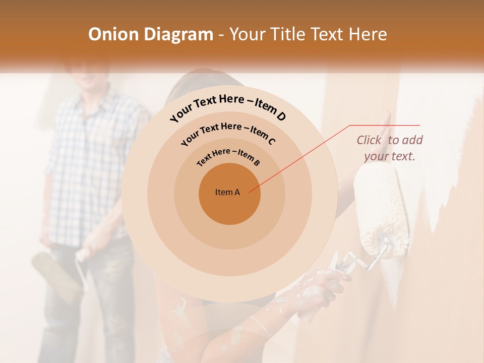 Decorating Man Wall PowerPoint Template