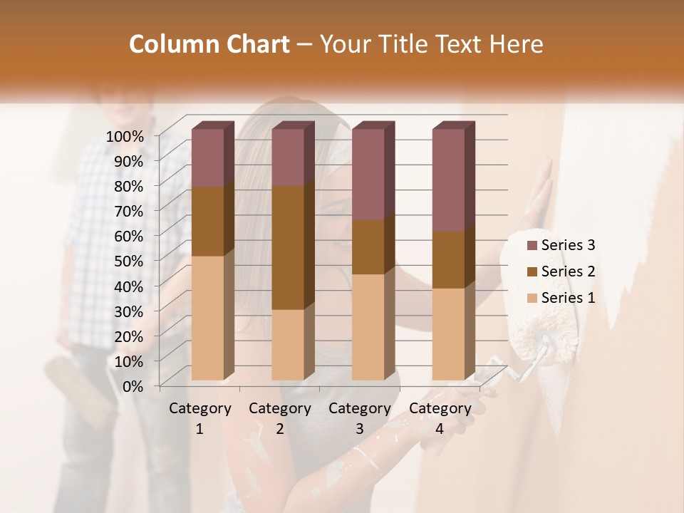 Decorating Man Wall PowerPoint Template