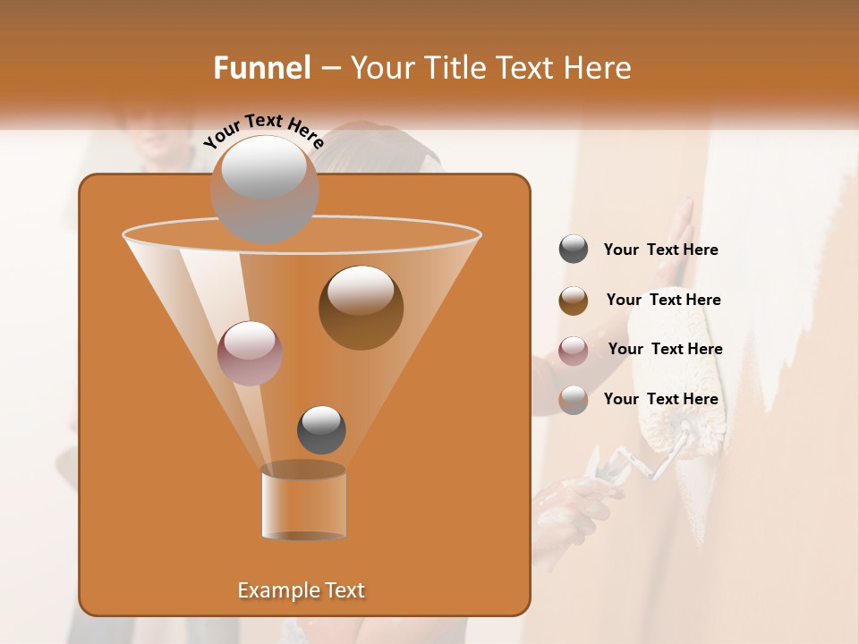 Decorating Man Wall PowerPoint Template