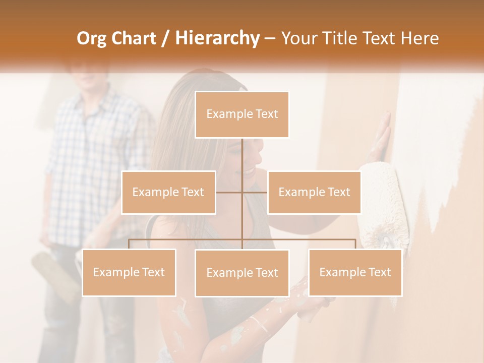 Decorating Man Wall PowerPoint Template