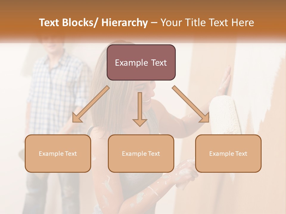 Decorating Man Wall PowerPoint Template