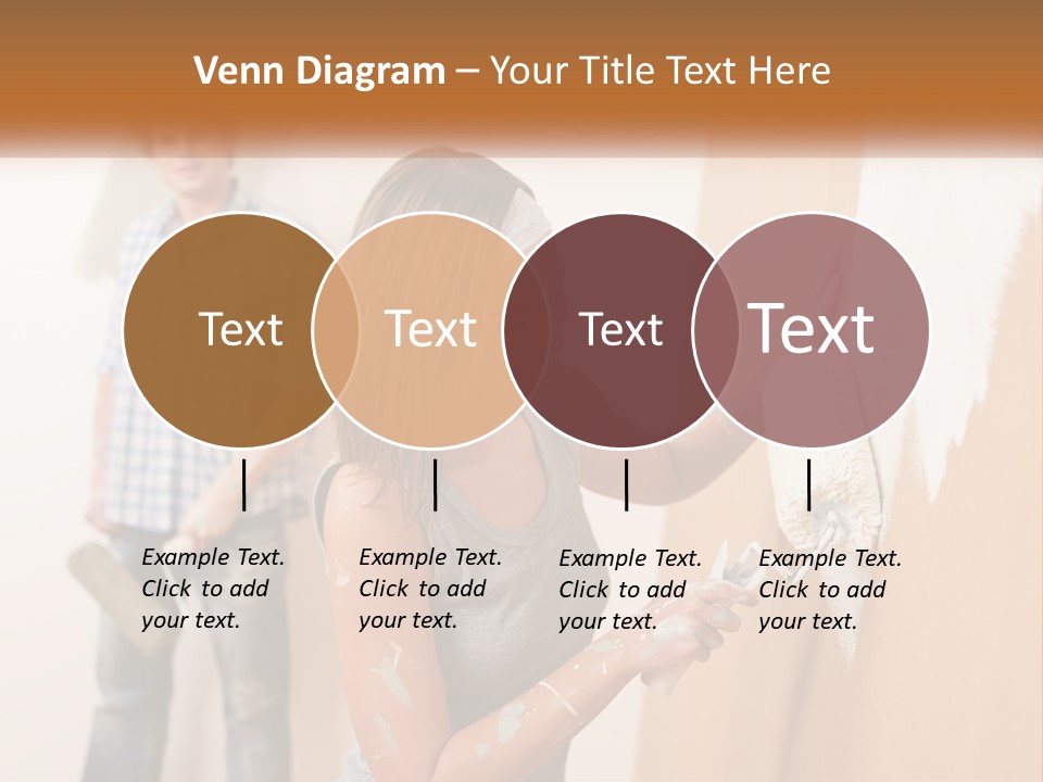 Decorating Man Wall PowerPoint Template