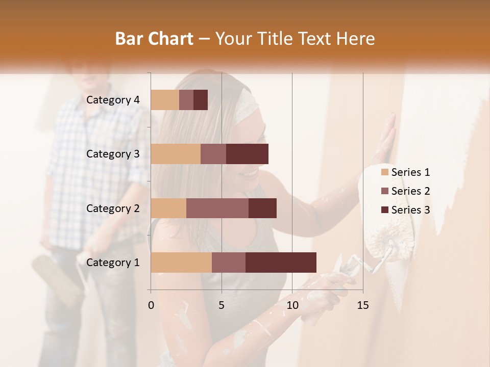 Decorating Man Wall PowerPoint Template