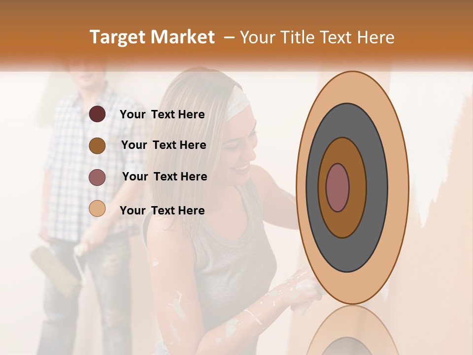 Decorating Man Wall PowerPoint Template