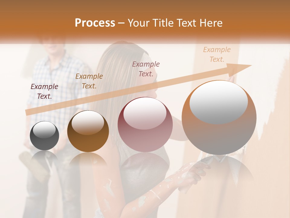 Decorating Man Wall PowerPoint Template