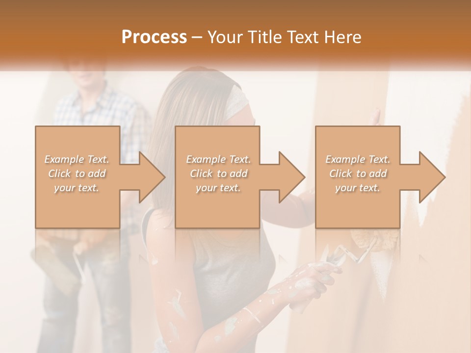 Decorating Man Wall PowerPoint Template