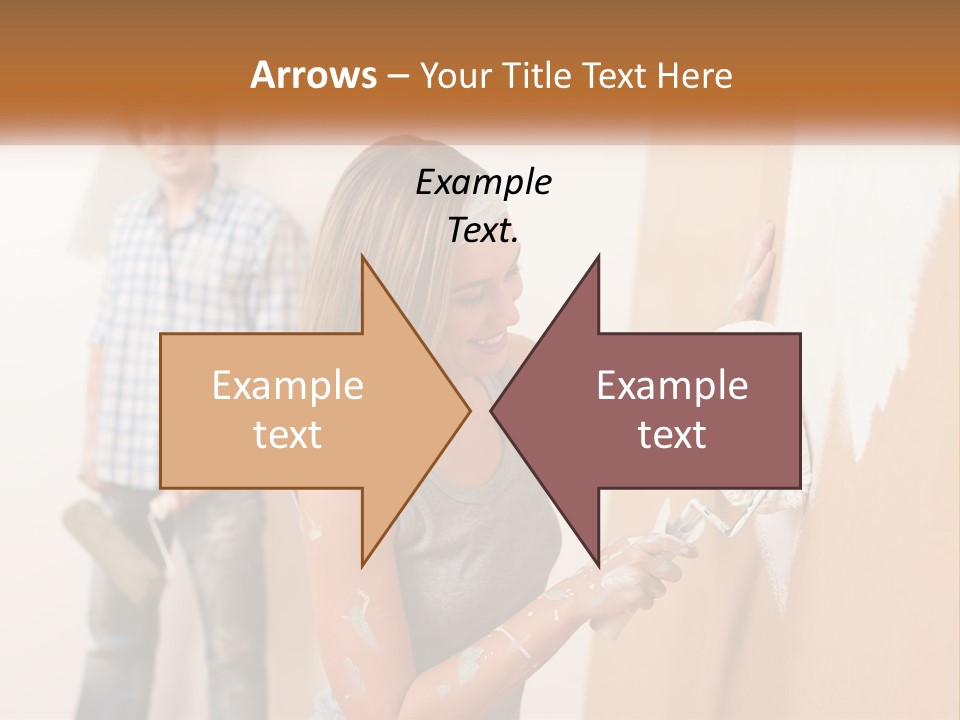 Decorating Man Wall PowerPoint Template