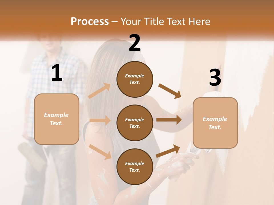 Decorating Man Wall PowerPoint Template