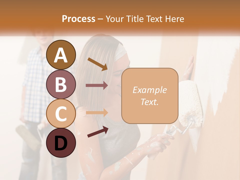 Decorating Man Wall PowerPoint Template