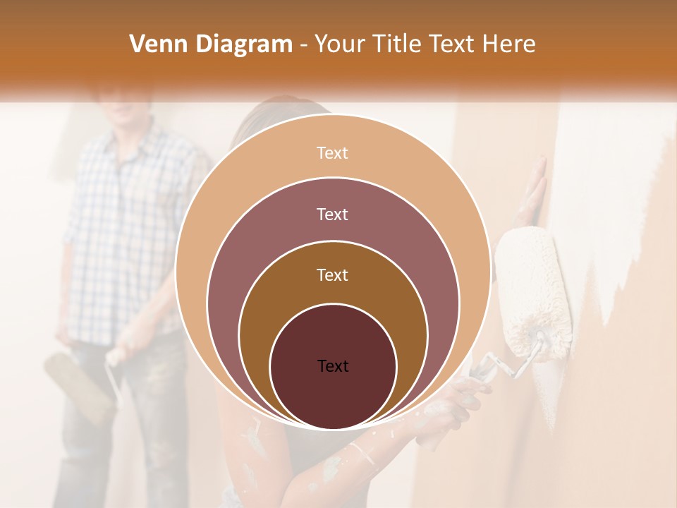 Decorating Man Wall PowerPoint Template