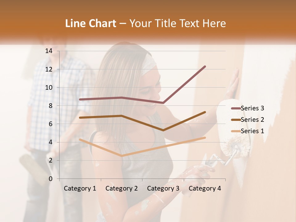 Decorating Man Wall PowerPoint Template