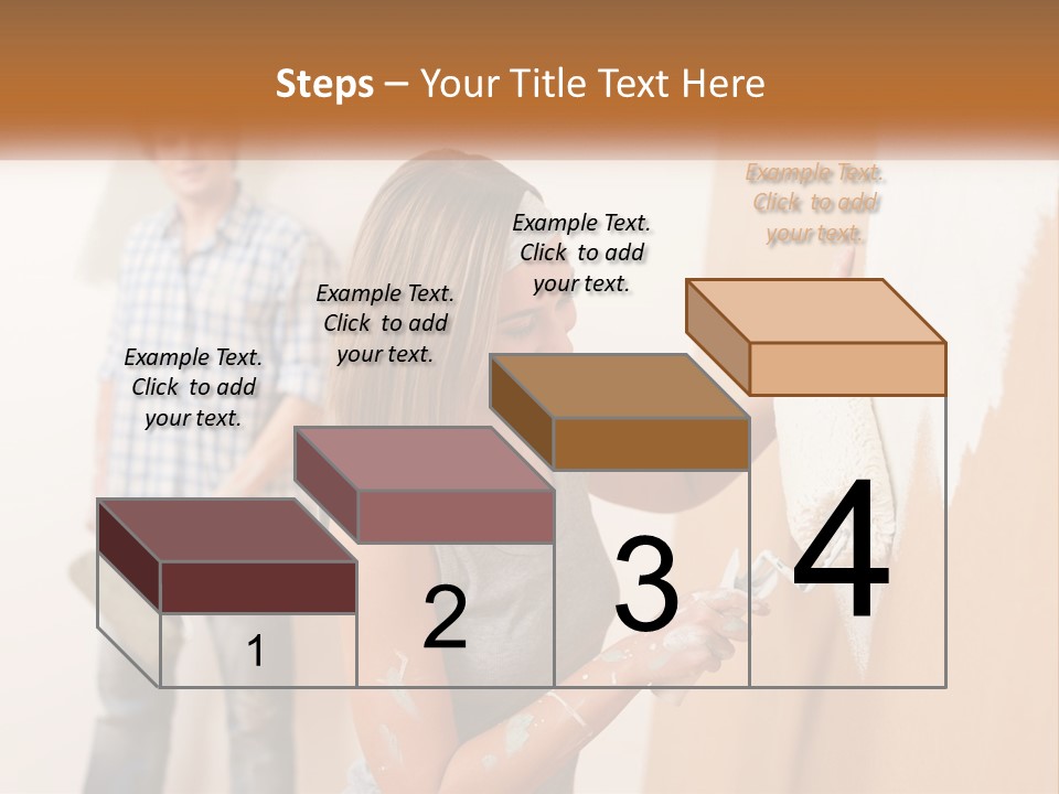 Decorating Man Wall PowerPoint Template