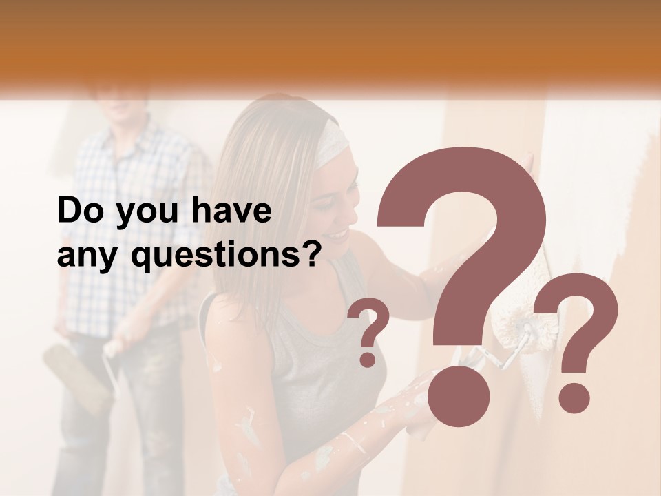 Decorating Man Wall PowerPoint Template