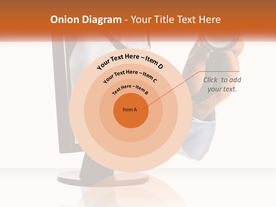 A Doctor Holding A Stethoscope Up To A Computer Screen PowerPoint Template