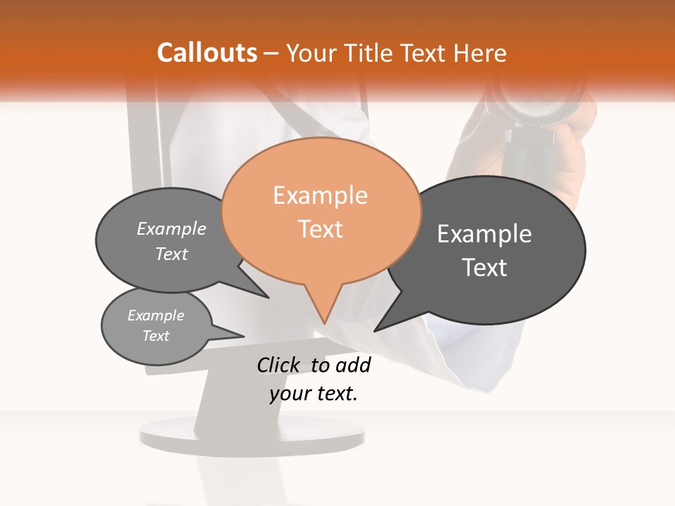 A Doctor Holding A Stethoscope Up To A Computer Screen PowerPoint Template