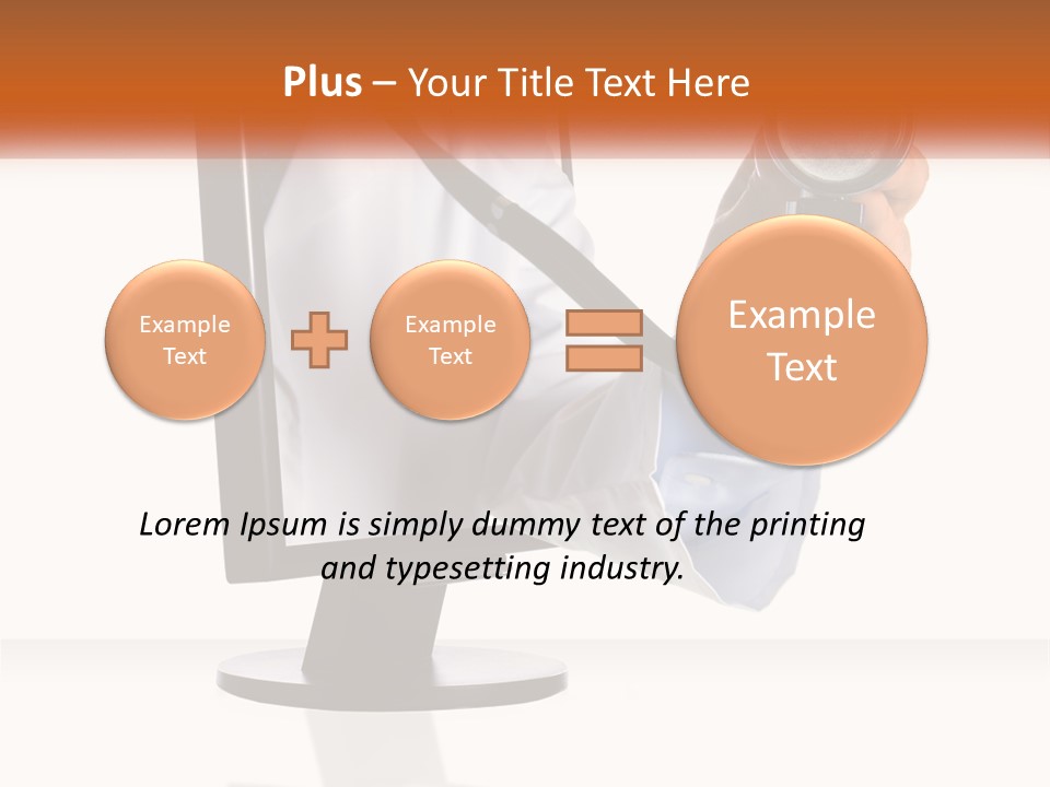 A Doctor Holding A Stethoscope Up To A Computer Screen PowerPoint Template