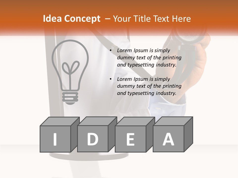 A Doctor Holding A Stethoscope Up To A Computer Screen PowerPoint Template