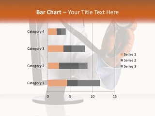 A Doctor Holding A Stethoscope Up To A Computer Screen PowerPoint Template