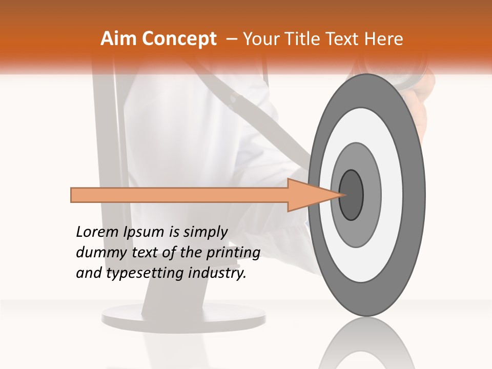 A Doctor Holding A Stethoscope Up To A Computer Screen PowerPoint Template